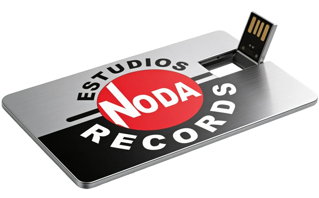 Pen Drive en tarjeta. Estudios Noda Records
